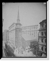 Historic Framed Print, [Old South Meeting House & Old South Building, Boston, Mass.],  17-7/8" x 21-7/8"