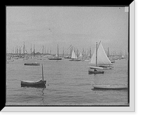 Historic Framed Print, [Marblehead, Mass., New York Yacht Club],  17-7/8" x 21-7/8"