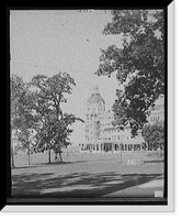 Historic Framed Print, [Poland Spring House, hotel vista through the trees, Poland Spring, Me.] - 2,  17-7/8" x 21-7/8"