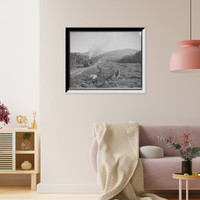 Trains starting up Mount Washington Railway, White Mountains, N.H. Classic, Vintage Wall Art