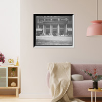 Historic Framed Print, [Entrance to Marshall Field's (Marshall Field & Co.) store, Chicago, Ill.],  17-7/8" x 21-7/8"