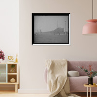 Historic Framed Print, [S.S. Thomas F. Cole in Poe Lock, Sault Ste. Marie, Mich.],  17-7/8" x 21-7/8"