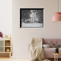 Historic Framed Print, [Faculty marching to College Hall, Amherst, Mass.],  17-7/8" x 21-7/8"