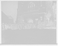 Choir entering chapel (Mary Lyon Hall), South Hadley, Mass. Classic, Antique Print