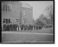 Faculty marching to chapel, Mount Holyoke College, South Hadley, Mass. Classic, Antique Poster