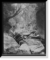 Gorge below Natural Bridge, North Adams, Mass, Antique Poster