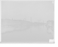 Historic Framed Print, [Lowell, Mass., mills on Merrimack River],  17-7/8" x 21-7/8"