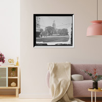 Historic Framed Print, [Court house, Ann Arbor, Mich.],  17-7/8" x 21-7/8"