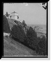 Block house, Fort Mackinac, & Mission Point, MackinacIsland, Mich, Antique Poster