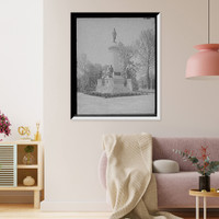 Historic Framed Print, [Army & Navy monument, Rochester, N.Y.],  17-7/8" x 21-7/8"