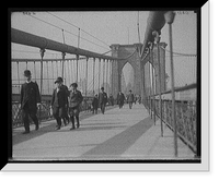 Historic Framed Print, [New York, N.Y. Brooklyn Bridge],  17-7/8" x 21-7/8"