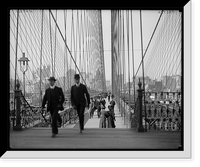 Historic Framed Print, [Brooklyn Bridge, New York, N.Y.] - 5,  17-7/8" x 21-7/8"