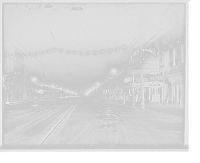 Historic Framed Print, [Niagara Falls, N.Y. Falls Street at night],  17-7/8" x 21-7/8"