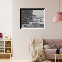 Historic Framed Print, [Rapids at Willow Island, Niagara Falls, N.Y.],  17-7/8" x 21-7/8"