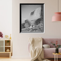 Historic Framed Print, [Rock of Ages and Cave of the Winds, American Falls, Niagara Falls, N.Y.],  17-7/8" x 21-7/8"