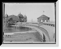 Historic Framed Print, [Salt Air Pavilion, Great Salt Lake, Utah],  17-7/8" x 21-7/8"