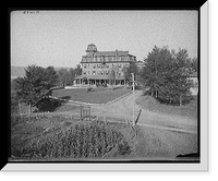 Historic Framed Print, [Lower Saranac Lake, the Algonquin, Adirondack Mtns., N. Y.],  17-7/8" x 21-7/8"