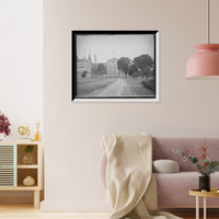 Historic Framed Print, [Natural Food Company Conservatory building, Niagara Falls, N.Y.],  17-7/8" x 21-7/8"