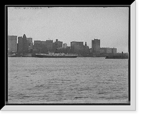 Historic Framed Print, [Skyline, New York from New Jersey, New York, N.Y.],  17-7/8" x 21-7/8"