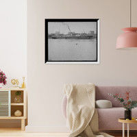 Historic Framed Print, [Panorama of water front, Mobile, Ala.] - 3,  17-7/8" x 21-7/8"