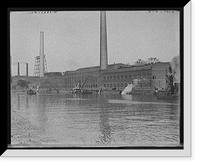 Historic Framed Print, [Water works and Niagara River, Buffalo, N.Y.] - 2,  17-7/8" x 21-7/8"