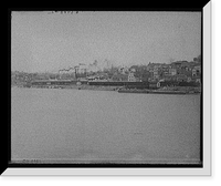 Historic Framed Print, [Waterfront, panorama of Vicksburg, Miss.] - 3,  17-7/8" x 21-7/8"