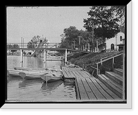 Historic Framed Print, [Coney Island, the lake, Cincinnati, Ohio],  17-7/8" x 21-7/8"