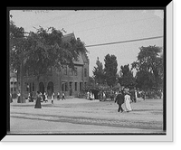 Historic Framed Print, [Detroit, Mich., Belle Isle auto station],  17-7/8" x 21-7/8"