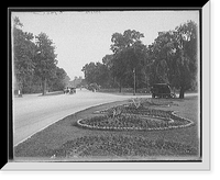 Historic Framed Print, [Bridge entrance to Belle Isle Park, Detroit, Mich.],  17-7/8" x 21-7/8"
