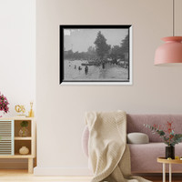 Bathing hour, Lake Elizabeth, West Park, Pittsburgh, Pa. Classic, Antique Print
