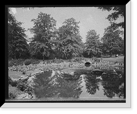 Historic Framed Print, [Japanese canal, Fairmount Park, Philadelphia, Pa.],  17-7/8" x 21-7/8"