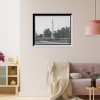 Historic Framed Print, [Soldiers' monument, Pine Grove Park, Port Huron, Mich.],  17-7/8" x 21-7/8"