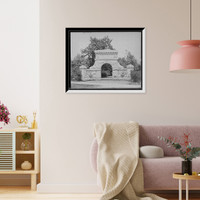 Historic Framed Print, [Ward Gate, Pine Grove Park, Port Huron, Mich.],  17-7/8" x 21-7/8"