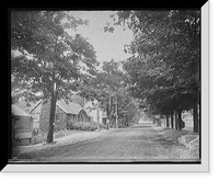 Main Street and the post office, Mt. Pocono, Pa, Historic Reproduction