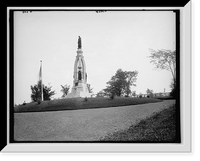 Historic Framed Print, [Knights of Pythias (Rathbone) monument, New Forest Cemetery, Utica, N.Y.],  17-7/8" x 21-7/8"