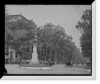 Historic Framed Print, [Grand Union Hotel and Broadway at Monument Square, Saratoga Springs, N.Y.],  17-7/8" x 21-7/8"