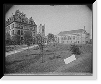Mandel Assembly Hall to right, Botany Building (Hull Biological Laboratories) to left, University of Chicago,Chicago, Ill. Classic, Vintage Poster