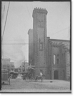 Boston and Maine Railroad depot, Riley Plaza, Salem, Mass, Antique Poster