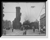 Boston and Maine Railroad depot, Riley Plaza, Salem, Mass. - 2, Historic Print