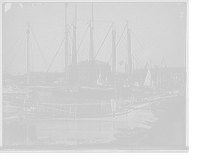 Historic Framed Print, [Oyster and charcoal luggers in the old basin, New Orleans, La.] - 2,  17-7/8" x 21-7/8"