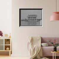 Historic Framed Print, [Detroit] Motor Boat Club, front view, [Detroit, Mich.],  17-7/8" x 21-7/8"
