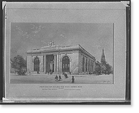 Proposed new building for State Savings Bank, Detroit, Antique Poster