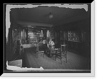 Historic Framed Print, [Mr. Hugh R. McCullough residence, dining room, Lake Forest, Ill.],  17-7/8" x 21-7/8"