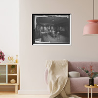 Historic Framed Print, [Mr. Hugh R. McCullough residence, dining room, Lake Forest, Ill.],  17-7/8" x 21-7/8"