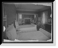 Historic Framed Print, [Mr. Hugh R. McCullough residence, bedroom, Lake Forest, Ill.],  17-7/8" x 21-7/8"