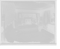 Historic Framed Print, [Mr. Hugh R. McCullough residence, bedroom, Lake Forest, Ill.],  17-7/8" x 21-7/8"