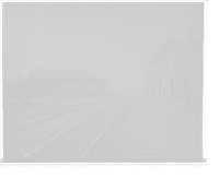 Historic Framed Print, Station at Chenoa, Ill's.,  17-7/8" x 21-7/8"