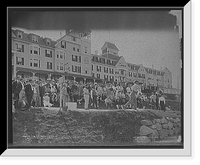 Historic Framed Print, Taylor driving from first tee, afternoon match, Mount Pleasant House, White Mountains,  17-7/8" x 21-7/8"