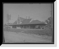 Historic Framed Print, Station at Dwight, Ill.,  17-7/8" x 21-7/8"