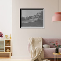 Historic Framed Print, Cottages of Messrs. Edgar and Hansen, We-que-ton-sing,  17-7/8" x 21-7/8"